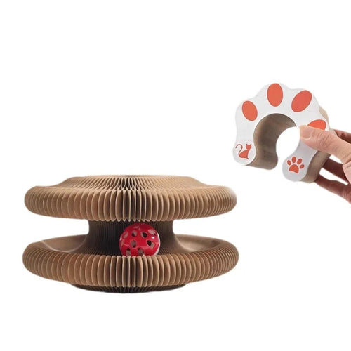 Magic Organ Cat Scratching Board Interactive Scratcher Cat Toy Cat Accordion Toy Cat Grinding Claw Scratching Board Pet Supplies
